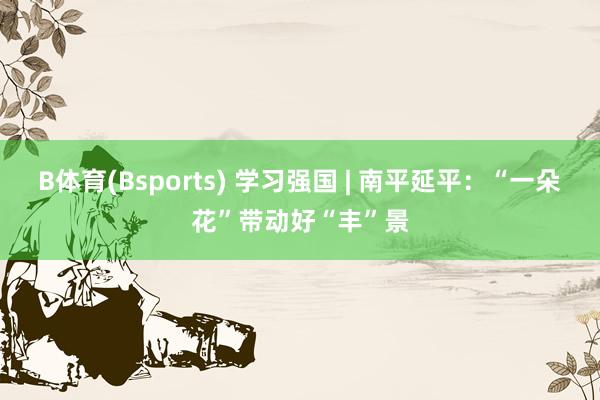 B体育(Bsports) 学习强国 | 南平延平：“一朵花”带动好“丰”景