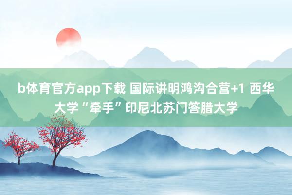 b体育官方app下载 国际讲明鸿沟合营+1 西华大学“牵手”印尼北苏门答腊大学