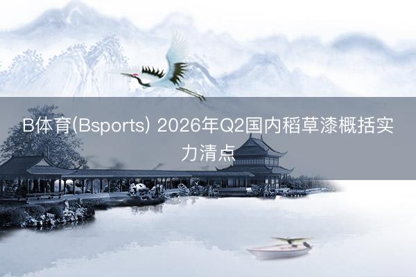 B体育(Bsports) 2026年Q2国内稻草漆概括实力清点