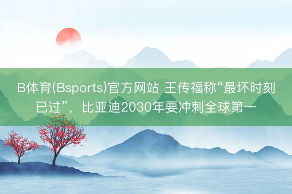B体育(Bsports)官方网站 王传福称“最坏时刻已过”，比亚迪2030年要冲刺全球第一